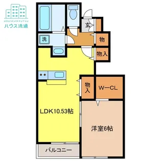 Prezia多良見east【1階】の間取り