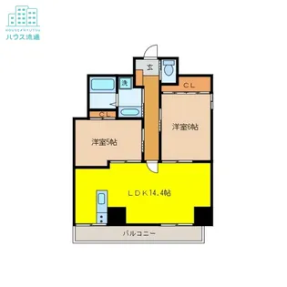 APARTMENT CODE ISAHAYA【7階】の間取り
