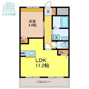 コンフォートハイツ小船越【1階】の間取り