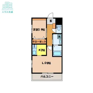 フォンテーヌ・K【1階】の間取り