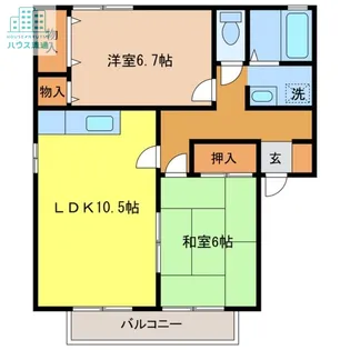 ロイヤルガーデン白岩 C棟【2階】の間取り