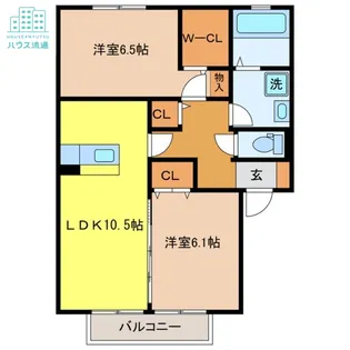 ソシアビューテラス E棟【1階】の間取り