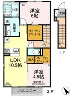 ファミーユ エスパス Ⅰ棟【2階】の間取り
