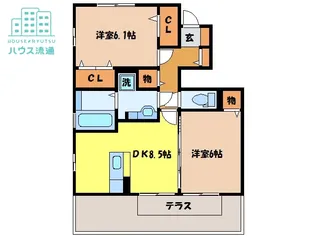 メゾン・ド・泉【1階】の間取り