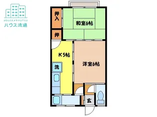 サンハウス戸石【202号室】の間取り