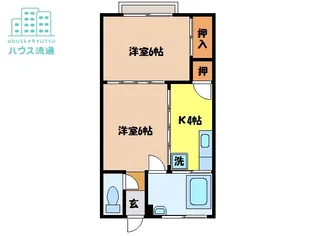 サンハウス戸石【203号室】の間取り