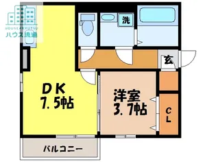 ラ プリミエール エストワール【1階】の間取り