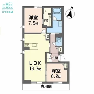 ベレオUCD【1階】の間取り