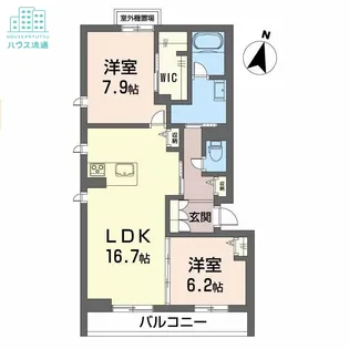 ベレオUCD【3階】の間取り