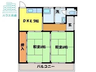 濱田アパートA棟【202号室】の間取り