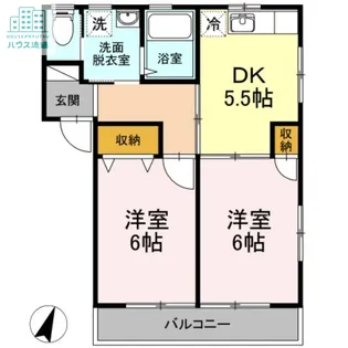 グレイス愛野 B棟【2階】の間取り