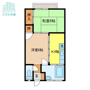 サンハウス戸石【201号室】の間取り