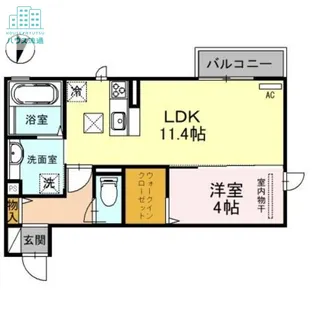 D-room真崎【1階】の間取り