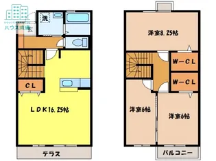 ローズコート山中【102号室】の間取り