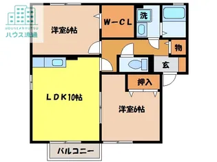 ウィルモア平山【2階】の間取り