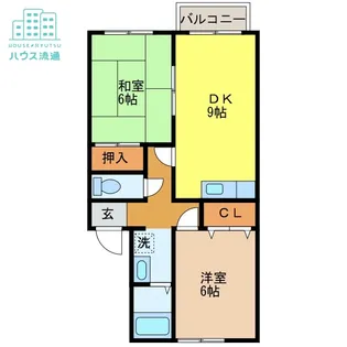 セジュール城戸【1階】の間取り