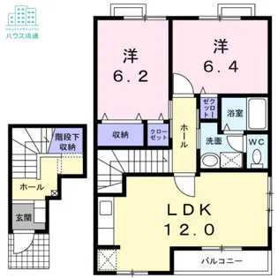 サンヒルズ弐番館【2階】の間取り