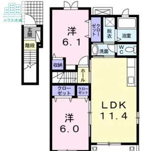 ソレイユ(諫早)【2階】の間取り