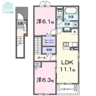 マーベラス サライC【2階】の間取り