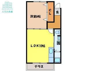 フロンティア B棟【2階】の間取り