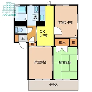 ディアス・オーク【1階】の間取り