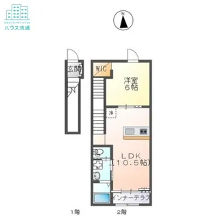 ラビリンス貝津Ⅱ【203号室】の間取り