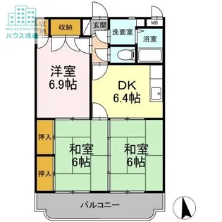 レジデンス東望【4階】の間取り