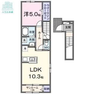 エターナルガーデンⅡ【2階】の間取り