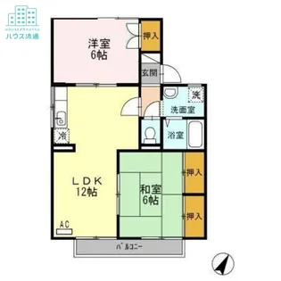 セジュール鬼橋 B棟【2階】の間取り
