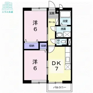 ファミールつたぎA【2階】の間取り