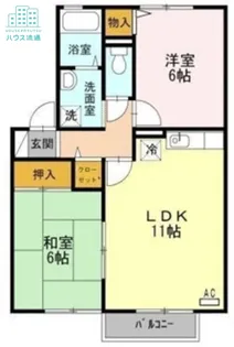 プレステージ植松 A棟【1階】の間取り