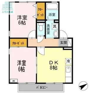 プレミール水主町 B棟【1階】の間取り