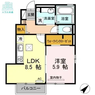 カーサ・フェリスⅢ【1階】の間取り