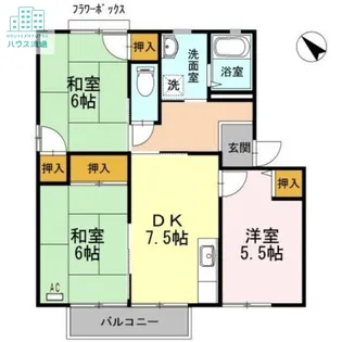 ディアス池田 E棟【2階】の間取り