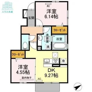 アズール【1階】の間取り