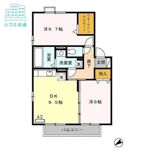 メゾン・ラ・パトリアE【2階】の間取り