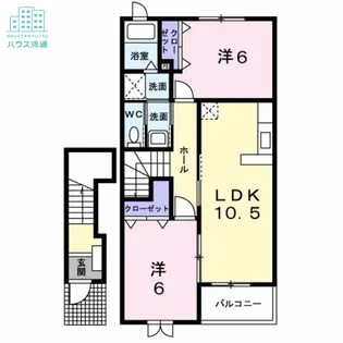 ルーラルK イースト【2階】の間取り