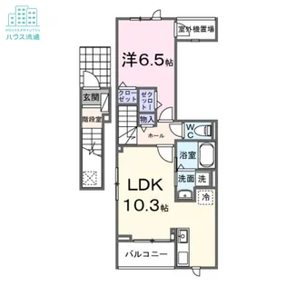 サニープレイス 古町【2階】の間取り