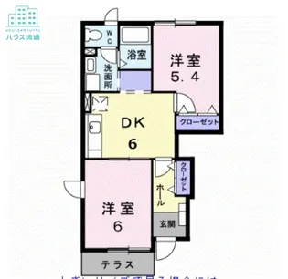 グレイスヴィラB【1階】の間取り