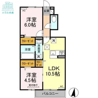 ニューメロウ【1階】の間取り