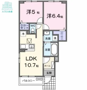 グランフィオーレI【1階】の間取り