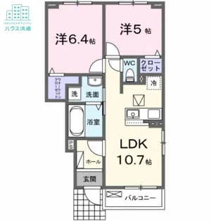 グランフィオーレI【1階】の間取り