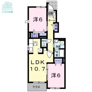 ファイン・ヒル【1階】の間取り