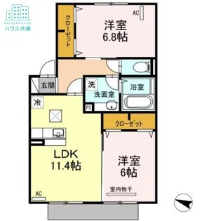 飛行機が丘【1階】の間取り