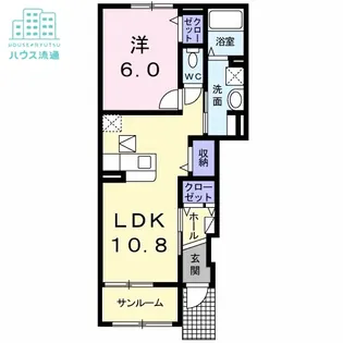 ボンヌール諏訪【1階】の間取り