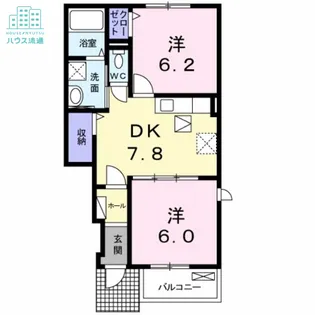 エアリーヒルズ参番館【1階】の間取り