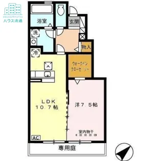 アステージ松並【105号室】の間取り