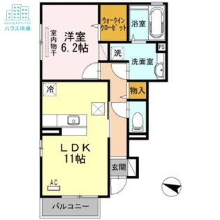 ウィット桜馬場【1階】の間取り