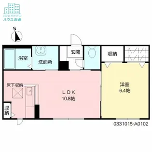 シャーメゾンS【102号室】の間取り