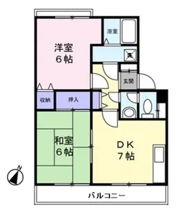 アーバニティ平本【2階】の間取り